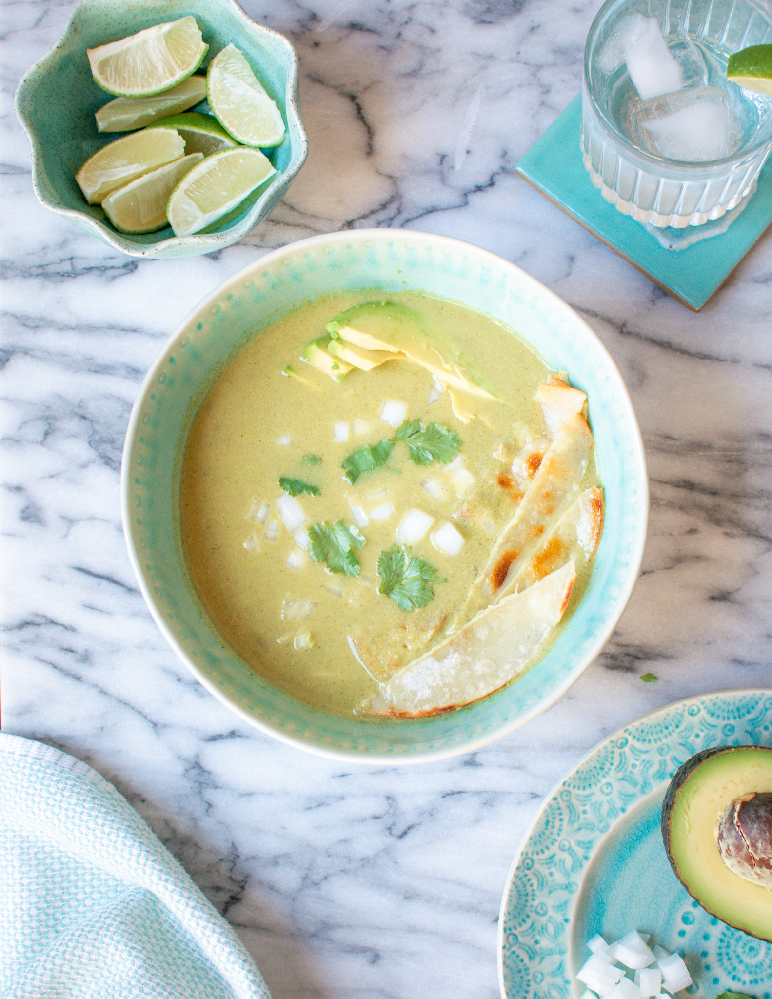 Instant Pot Pozole Verde with Chicken - Lola Cherie Cola